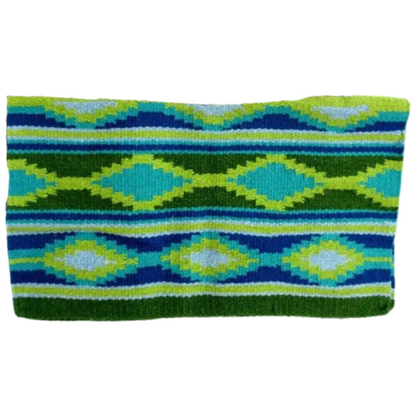 Sierra 33" x 38" Fire Contoured Blanket, Green/Blue