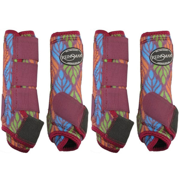 Reinsman Apex Sport Boots 4 Pack, Ruby Leaf