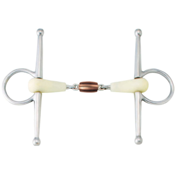 Happy Mouth Copper Roller Full Cheek Bit, 5 3/4"