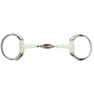 Happy Mouth Contour Copper Roller Round Eggbutt Bit, 5 3/4"