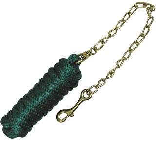 Western Rawhide Classic Lead Rope with Chain, Emerald