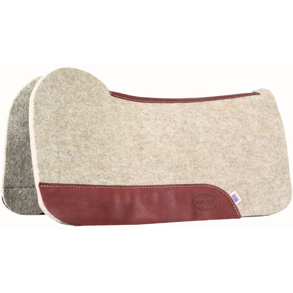 Mustang Free Fit 100% Wool Saddle Pad, Tan, 32" X 31"