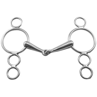 Coronet Continental 3-Ring Snaffle Gag Bit, 5 1/2"