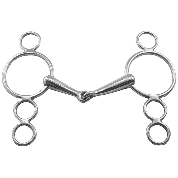 Coronet Continental 3-Ring Snaffle Gag Bit, 5 1/2"