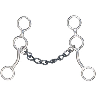 Metalab Junior Cow Horse Chain Gag Bit, 5"