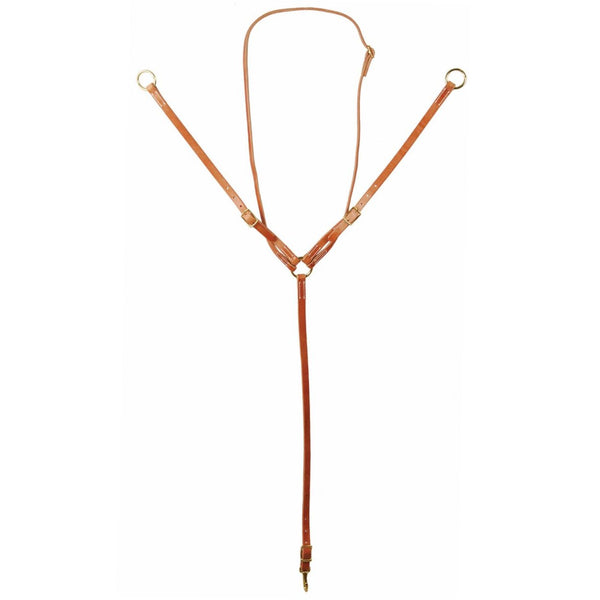 Western Rawhide Harness Leather Martingale, 3/4"