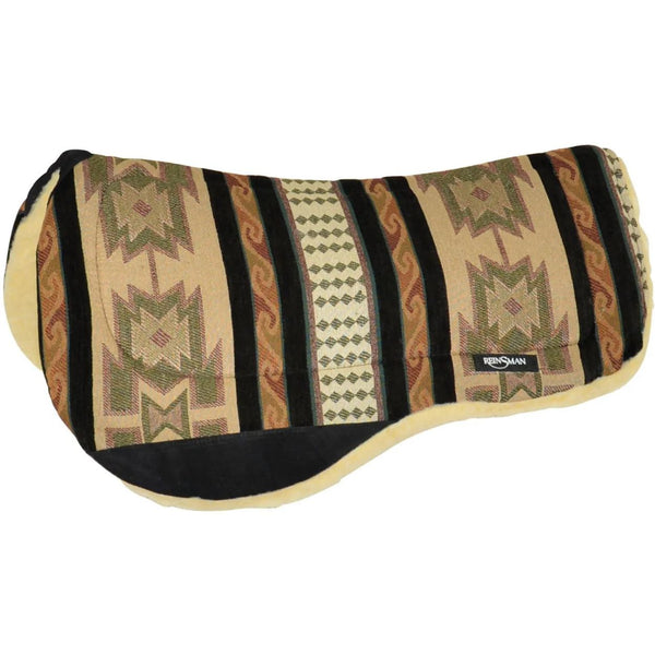 Reinsman Contoured Fleece Trail Pad, Running Bull Onyx