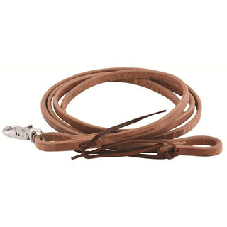 Western Rawhide Harness Leather Roping Reins, 5/8" x 7'