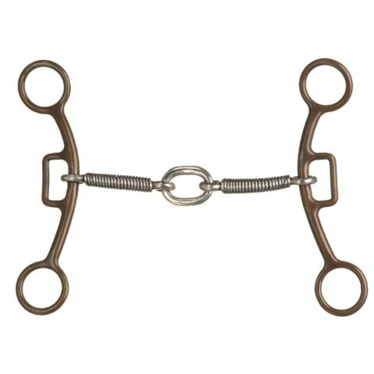 Western Rawhide Antiqued Life Saver Gag Bit, 5 3/8