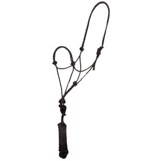 Mustang Mountain Rope Foal Halter and Lead, Black