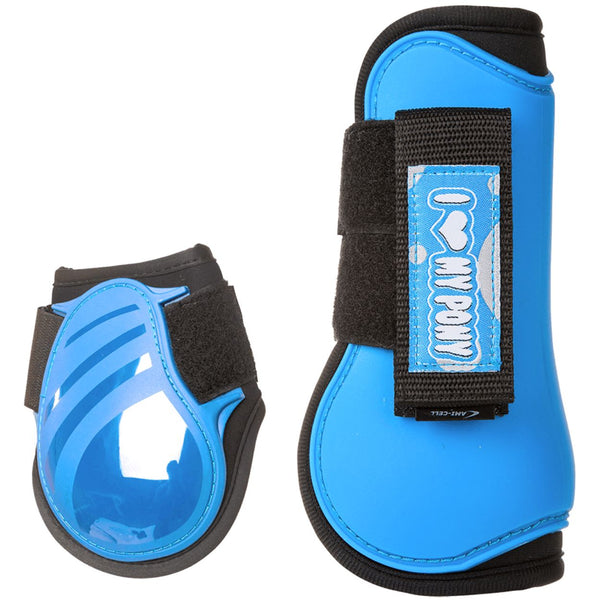 Lami-Cell "I ♥ My Pony" Pony Tendon & Fetlock Boots, Blue