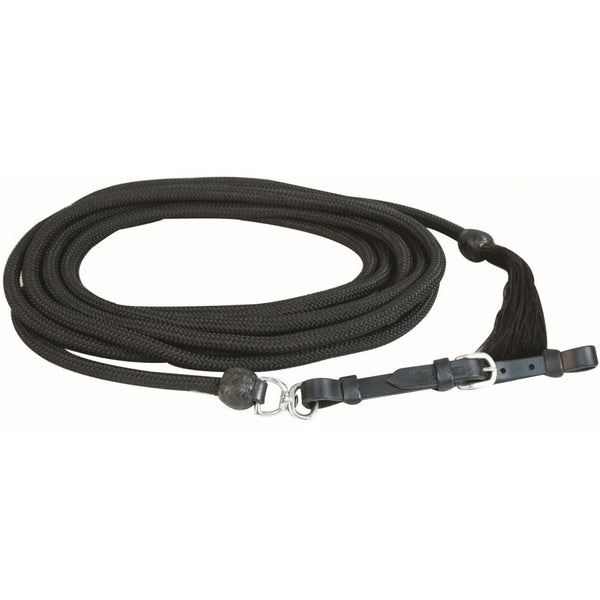 Western Rawhide 25' Nylon Show Lunge Line, Black