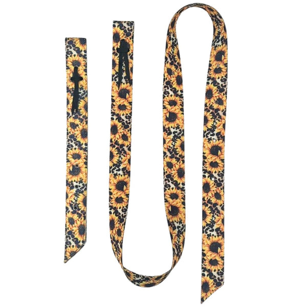 Nylon Off Billet and Tie Strap Set, Sunflower Cheetah