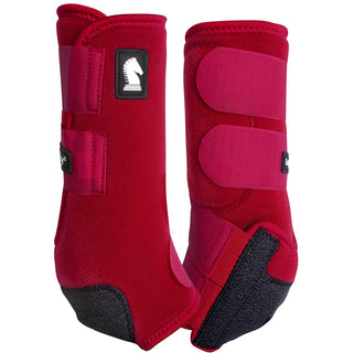 Classic Equine Legacy2 Hind Support Boots, Crimson, Medium