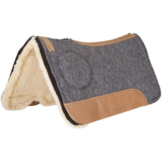 Mustang Correct-Fit Pad With Fleece Bottom, 32"x"31, Grey