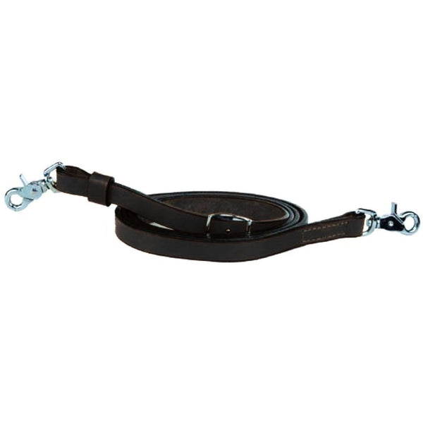 Western Rawhide Black Roping Reins, 3/4" x 7'