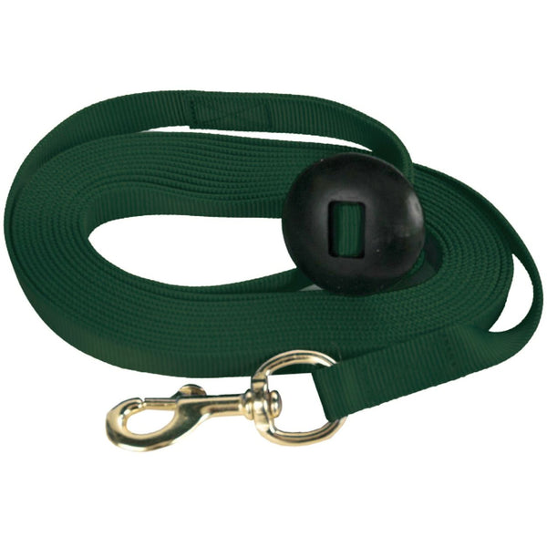 25' Nylon Lunge Line, Hunter Green