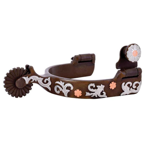 Youth Metalab Antiqued Floral Spurs