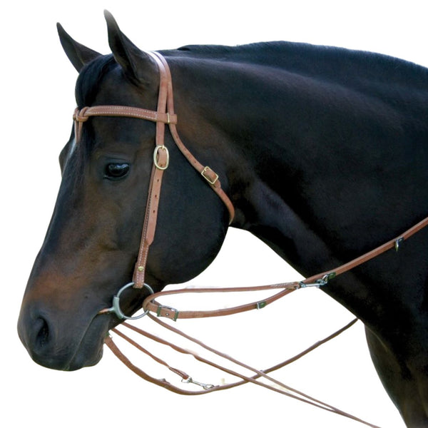 Western Rawhide Harness Leather German Martingale