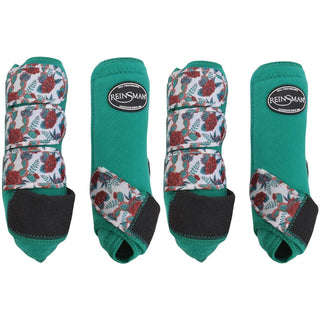 Reinsman Apex Sport Boots 4 Pack, Emerald Cactus Rose, Medium