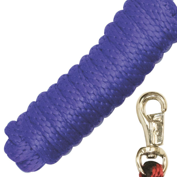Western Rawhide Nickel Plated Snap Lead, Purple