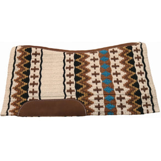 Country Legend Contour Saddle Pad, Cream/Brown