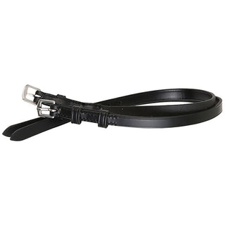 Flex Rider Black Leather Youth Spur Straps