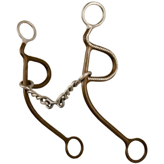 Twisted Dog Bone Sliding Gag Bit, 5"