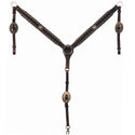 Country Legend Copper Cactus Breastcollar, Tan Lace
