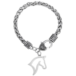 Horse Head Charm Bracelet