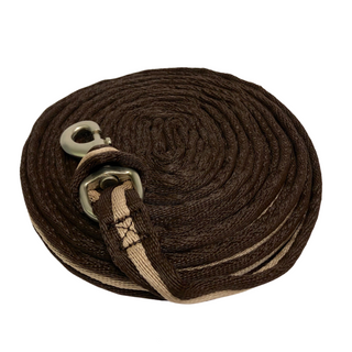 Country Legend 25' Cushion Web Lunge Line, Brown