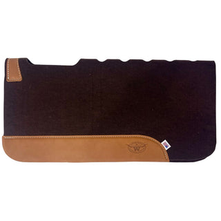 Mustang Chocolate Felt Cut Back Pad with Vent Holes