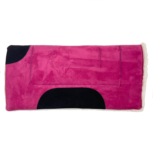 Mustang Faux Suede Economy Fleece Pony Pad, Pink