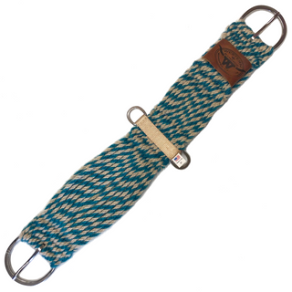 Mustang 100% Mohair Fort Worth Cutter Cinch, Tan/Turquoise
