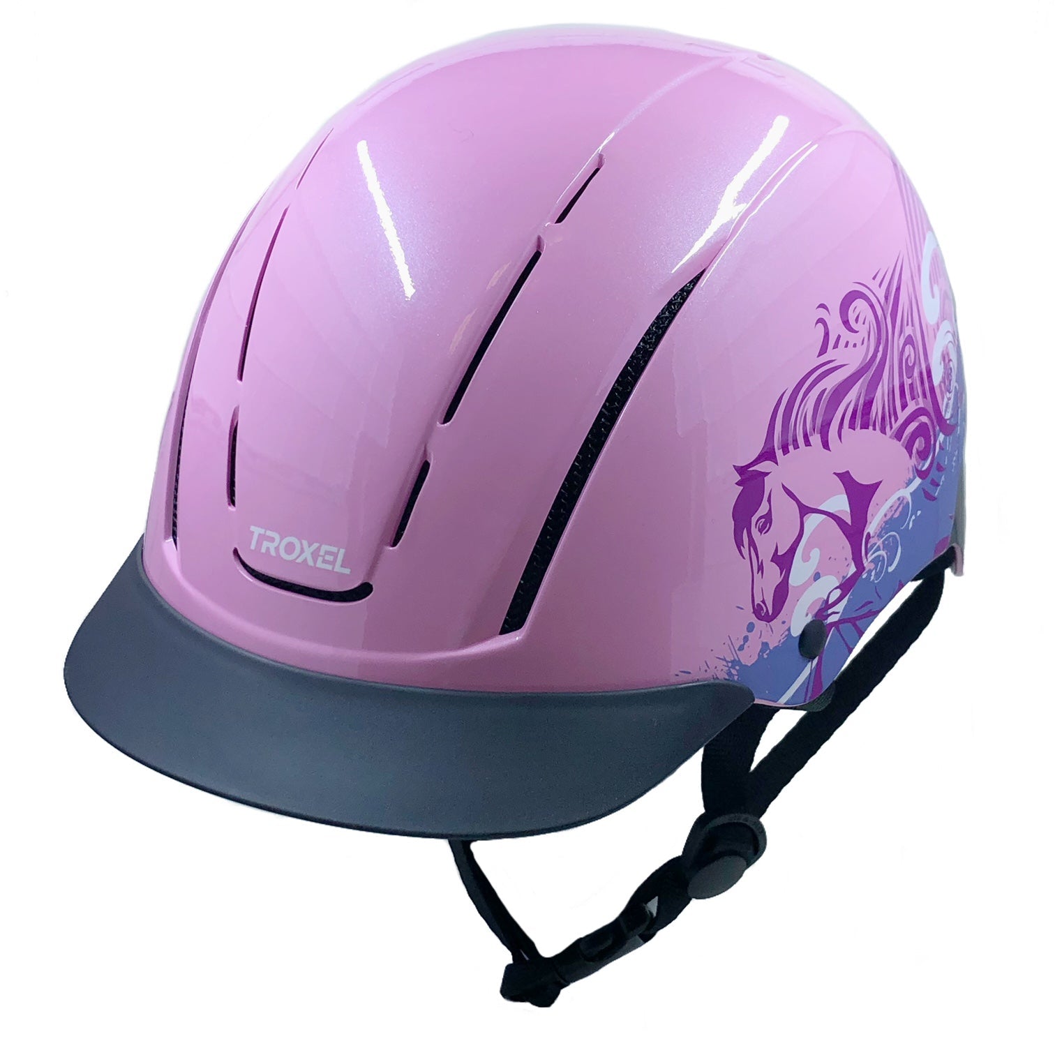 Pink best sale riding helmet