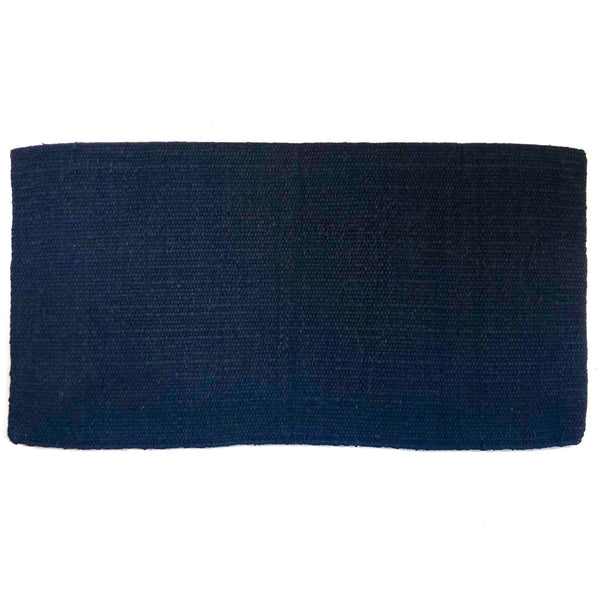 Sierra 34" x 36" Wool Saddle Blanket, Navy