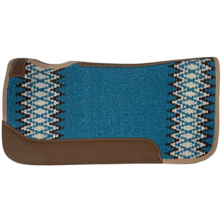 Mustang Blue Horse Blanket Top Saddle Pad, Turquoise