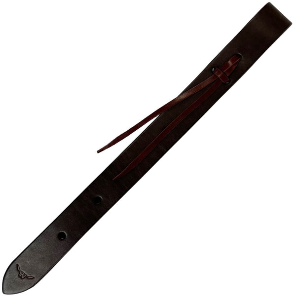 Western Rawhide 1 1/2" Leather Off Billet, Dark Walnut