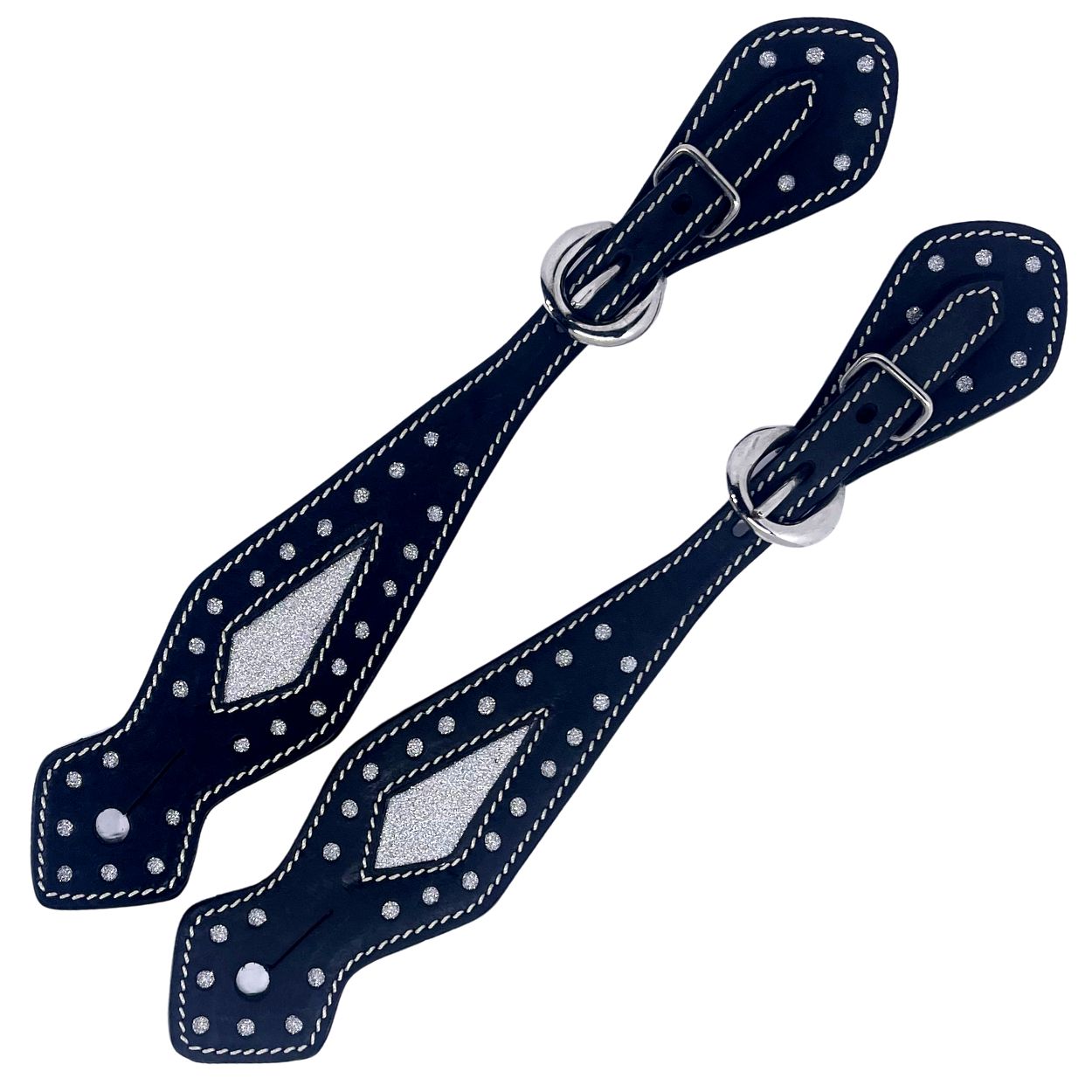 Metalab Leather Diamond Western Spur Straps Saddles Canada