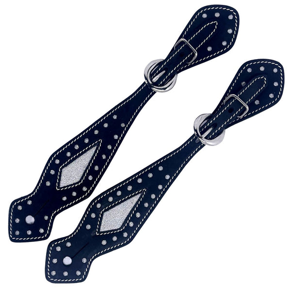 Metalab Leather Diamond Western Spur Straps