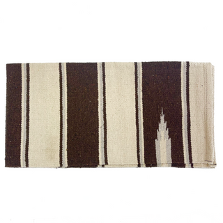 Sierra Navajo Saddle Blanket, Brown/Cream