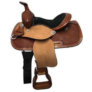 Country Legend(by Western Rawhide) Little Basket Pony Saddle, 10"