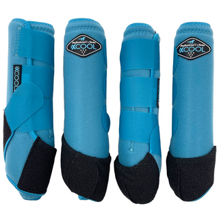 2XCool Sports Medicine Boots 4 Pack, Pacific Blue
