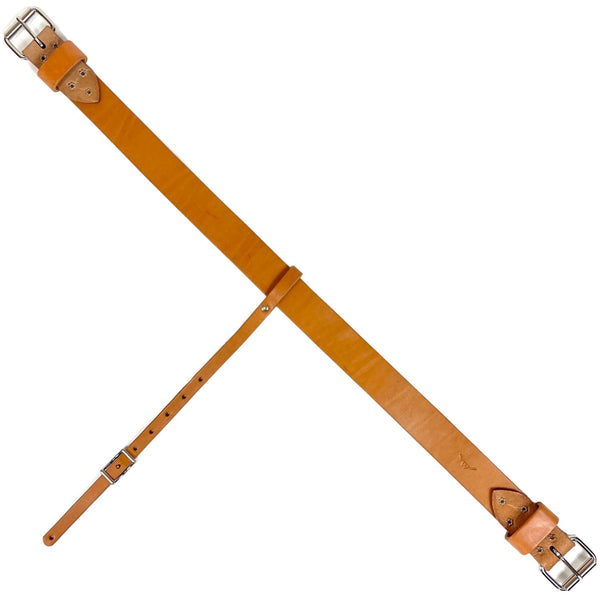 Western Rawhide 1 3/4" Leather Flank Cinch Center, Golden Tan