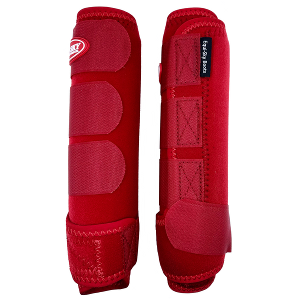 Equi-Sky FG Protective Front Boots, Red Large