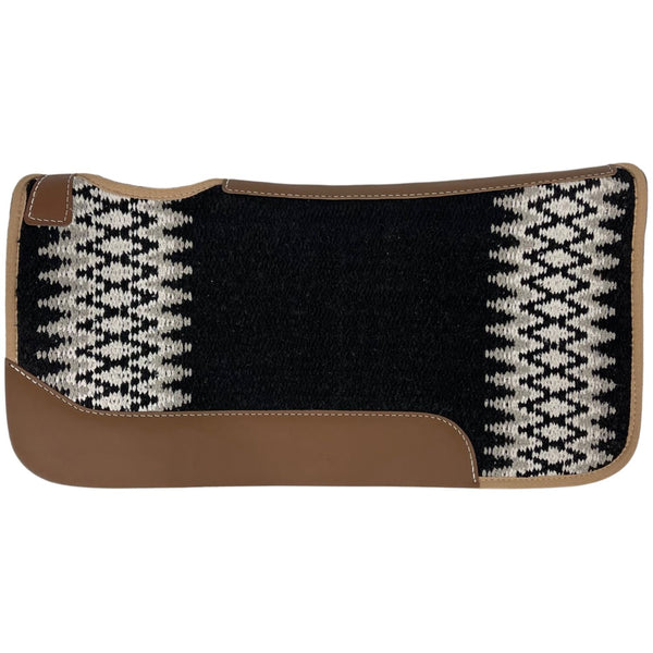 Mustang Blue Horse Blanket Top Saddle Pad, Black