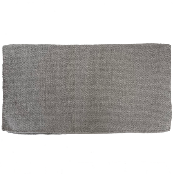 Sierra 34" x 36" Wool Saddle Blanket, Grey
