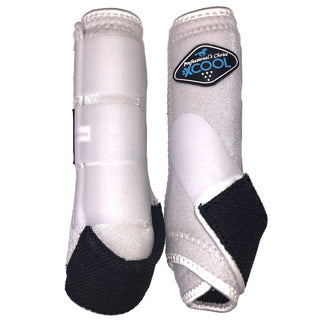2XCool Sports Medicine Boots Front Pair, White