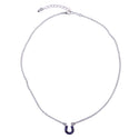 Horseshoe Necklace, Purple