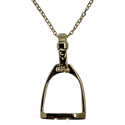 Exselle Equestrian Stirrup Pendant, Gold Plated